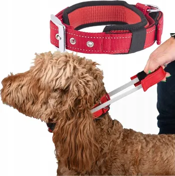 Obojek pro psa Materiálový obojek pro psa s odrazkou Wobell vel. M