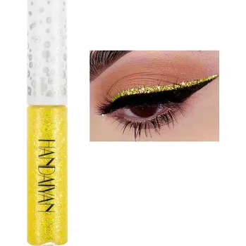 Přípravek na oči Tekuté oční linky s třpytkami metalické diamantové žluté #7