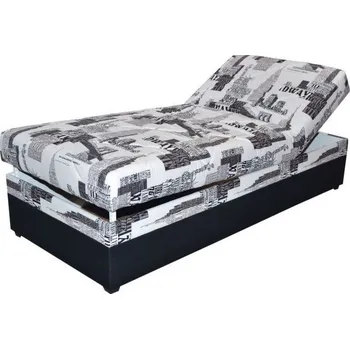 Postel Válenda Elena 90x200 šedobílá se vzorem