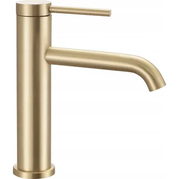 Vodovodní baterie REA CLIF Stojánková umyvadlová baterie nízká, kartáčované zlato, pro umyvadlo