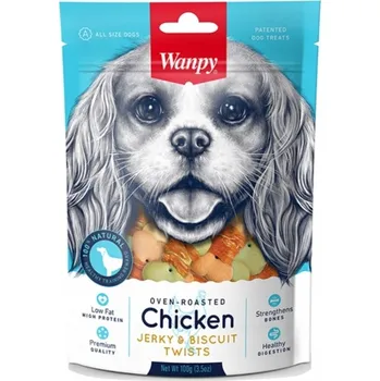 Pamlsek pro psa WANPY Pamlsky pro psy s kuřecím masem - rolky, 100g