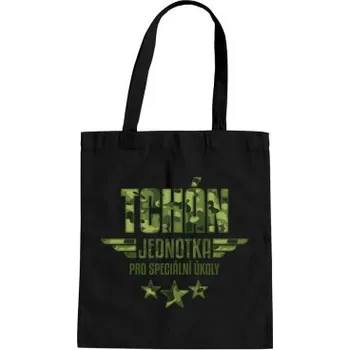 Žertovný předmět Tchán - jednotka na speciální úkoly - taška s potiskem- Tričkový.cz