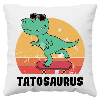 Žertovný předmět Tatosaurus - polštář s potiskem- Tričkový.cz
