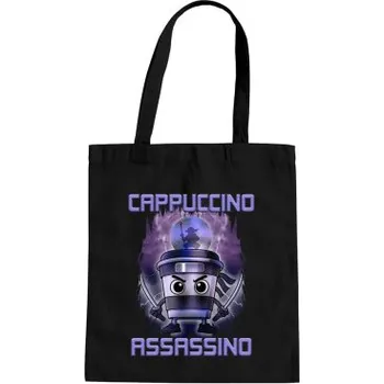Žertovný předmět Cappuccino Assassino - Italian Brainrot - taška s potiskem- Tričkový.cz