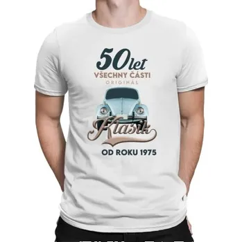 Žertovný předmět 50 let - Všechny části originál - Klasik od roku 1975 - pánské tričko s potiskem- Tričkový.cz