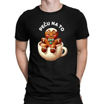 Žertovný předmět Peču na to - pánské tričko s potiskem- Tričkový.cz