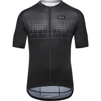 cyklistický dres Dres Gore Grid Fade 2.0 pánské krátký černá-šedá 2XL