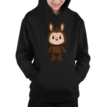 Žertovný předmět Tričkový.cz - Plyšový Maskot Bubu - dětská mikina s kapucí pro fanoušky Labubu