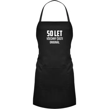Žertovný předmět 50 let - všechny části originál - zástěra- Tričkový.cz