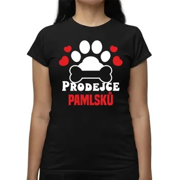 Žertovný předmět Prodejce pamlsků - dámské tričko s potiskem- Tričkový.cz