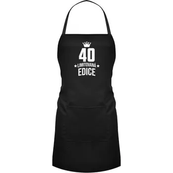 Žertovný předmět 40 let - limitovaná edice - zástěra- Tričkový.cz