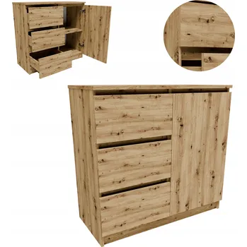 Komoda Komoda Matkam 80 x 35 x 77 cm dub artisan matný