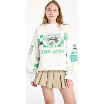 Dámská mikina Mikina adidas Archive Court Sweatshirt Cloud White S