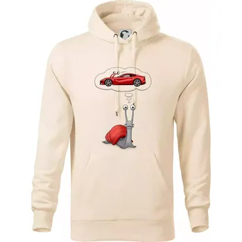 Pánská mikina Nesplnitelný sen (Hana-creative) - Mikina pánská Cape s kapucí - 5XL ( Mandlová )