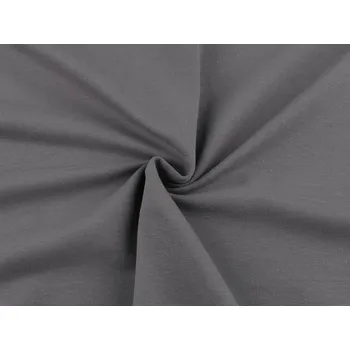 Teplákovina bavlněná nepočesaná jednobarevná METRÁŽ - 10 (006) modrá tmavá