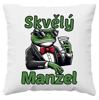 Žertovný předmět Skvělý manžel - polštář s potiskem- Tričkový.cz