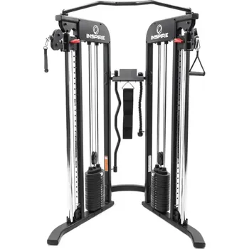 Multifunkční posilovací stroj INSPIRE; Functional Trainer, cihličkové závaží (2 x 75 kg)