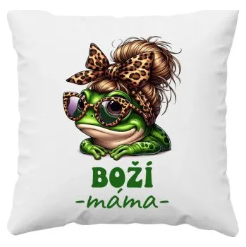 Žertovný předmět Boží máma - polštář s potiskem- Tričkový.cz