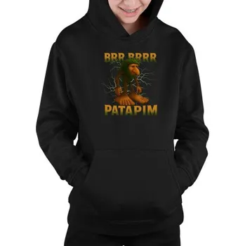 Žertovný předmět Brr brr patapim - Italian Brainrot - dětská mikina s kapucí- Tričkový.cz