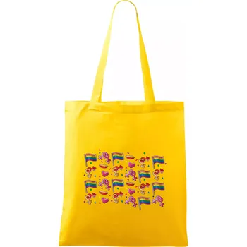 LGBT Vlajky - Taška bavlněná - 42 x 38 cm ( Žlutá )