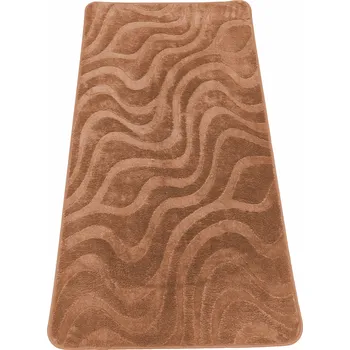 Koberec 80x150 vzor vlny hnědý
