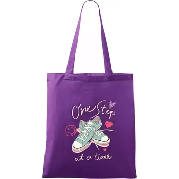 Pastel Sneaker - Taška bavlněná - 42 x 38 cm ( Fialová )