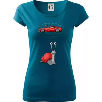 Dámské tričko Nesplnitelný sen (Hana-creative) - Dámské triko Pure - 2XL ( Petrolejová )