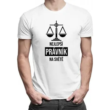 Žertovný předmět Nejlepší právník na světě - pánské tričko s potiskem- Tričkový.cz