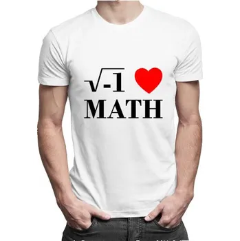 Žertovný předmět I love math - pánské tričko s potiskem- Tričkový.cz