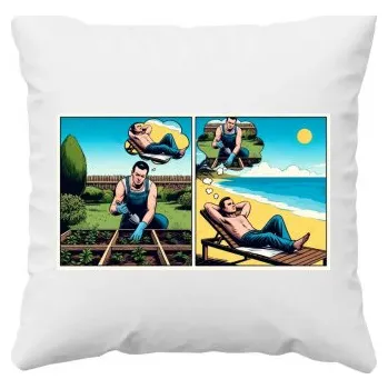 Žertovný předmět Život zahrádkáře - polštář s potiskem- Tričkový.cz