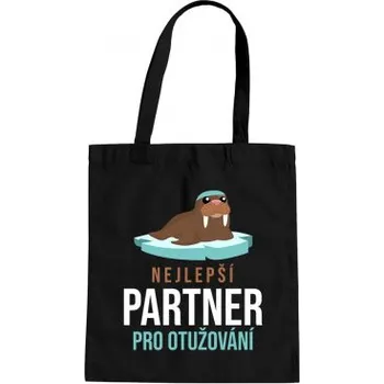 Žertovný předmět Nejlepší partner pro otužování - taška s potiskem- Tričkový.cz