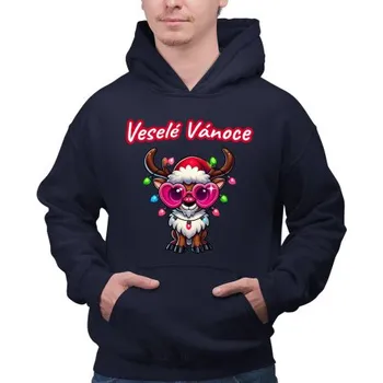 Žertovný předmět Tričkový.cz - Veselé Vánoce - sob v2 - pánská mikina s potiskem