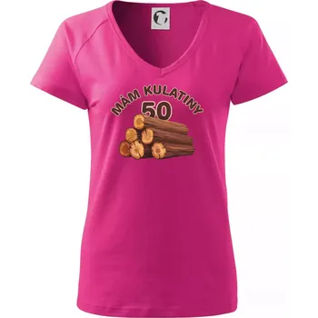 Dámské tričko Mám kulatiny 50 - Tričko dámské Dream - XS ( Purpurová )