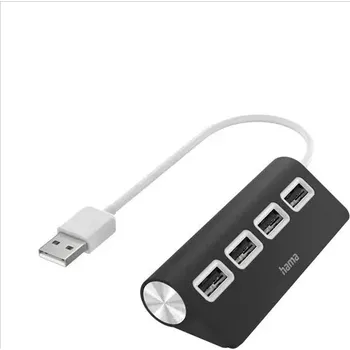 USB hub Hama USB hub, 4 porty, USB 2.0, černý