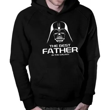 Žertovný předmět The best father in the galaxy - pánská mikina s potiskem- Tričkový.cz