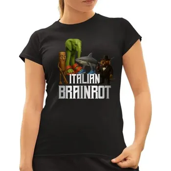 Žertovný předmět Italian Brainrot - dámské tričko s potiskem- Tričkový.cz