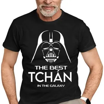 Žertovný předmět The best tchán in the galaxy - pánské tričko s potiskem- Tričkový.cz