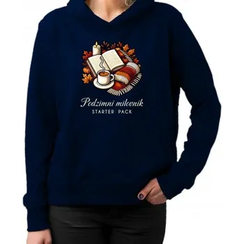Žertovný předmět Podzimní milovník - starter pack - dámská mikina s potiskem- Tričkový.cz