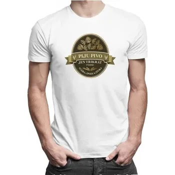 Žertovný předmět Piju pivo jen třikrát týdně - včera, dnes a zítra - pánské tričko s potiskem- Tričkový.cz