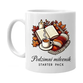 Žertovný předmět Podzimní milovník - starter pack - hrnek s potiskem- Tričkový.cz