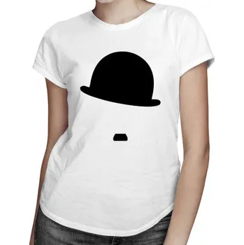 Žertovný předmět Charlie Chaplin - dámské tričko s potiskem- Tričkový.cz