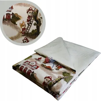 Dětská deka Dětská deka 75x100 Letní pes Hasič/krém Bavlna/Velvet