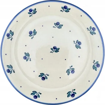 Talíř Dezertní snídaňový talíř 18 cm Borůvky BORW Keramika Bolesławiec