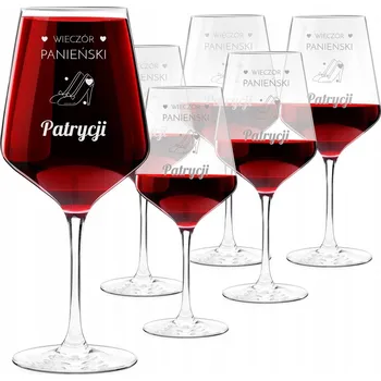 Sklenice Skleničky na bílé víno, skleničky na červené víno Murrano bezbarvé 490ml 6 ks