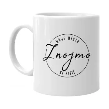 Žertovný předmět Znojmo - moje místo na světě - hrnek s potiskem- Tričkový.cz