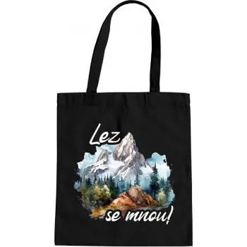 Žertovný předmět Lez se mnou! - taška s potiskem- Tričkový.cz