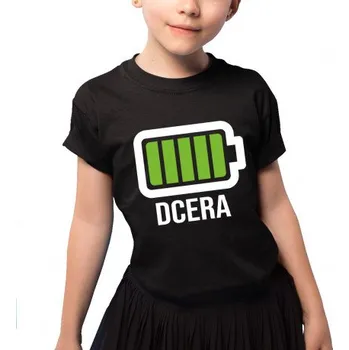 Žertovný předmět Baterie - dcera - dětské tričko s potiskem- Tričkový.cz