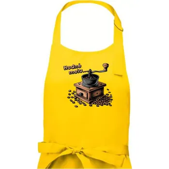 Kuchyňská zástěra Hodně melu - Dámská zástěra na vaření - Univerzální velikost ( Žlutá )