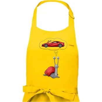 Kuchyňská zástěra Nesplnitelný sen (Hana-creative) - Dámská zástěra na vaření - Univerzální velikost ( Žlutá )