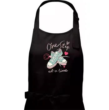 Kuchyňská zástěra Pastel Sneaker - Pánská zástěra na vaření - Univerzální velikost ( Černá )